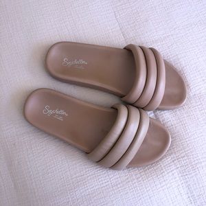 Seychelles Puff Slide Sandal Nude Size 10